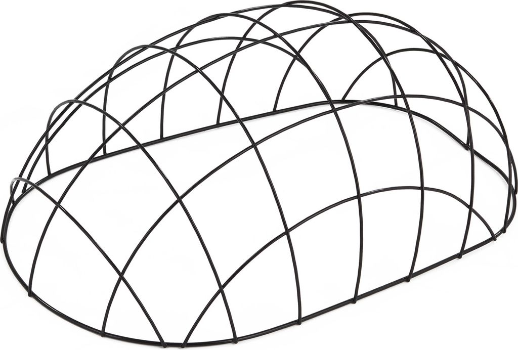 Metallgitter schwarz 53 x 35 cm für Tigana Fahrradkörbe in XL