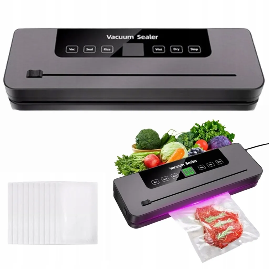 Machine sous vide 65kPa pour aliments avec 30 sacs de conservation