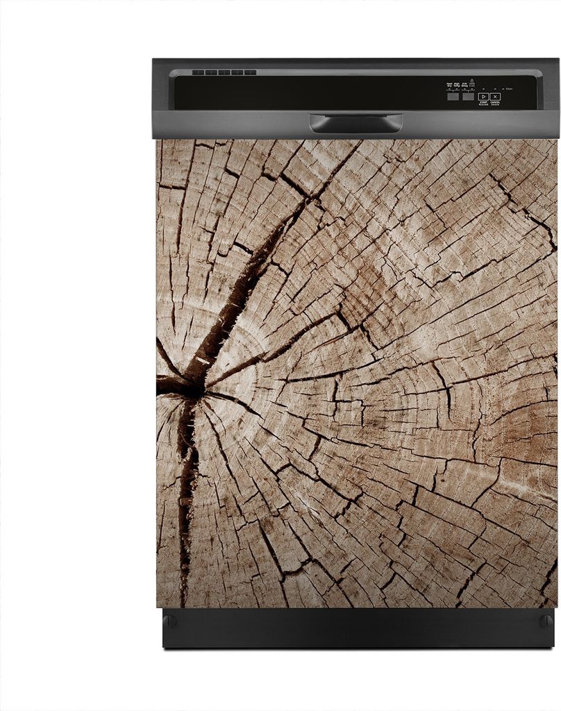 Aufkleber sticker 60x70 cm Dekorative folie Spülmaschine - Holz Stamm