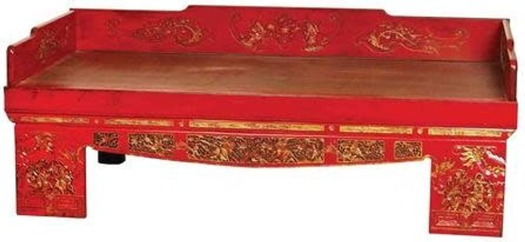 Fine Asianliving Antico letto cinese dell'oppio fatto a Immagine del prodotto 
