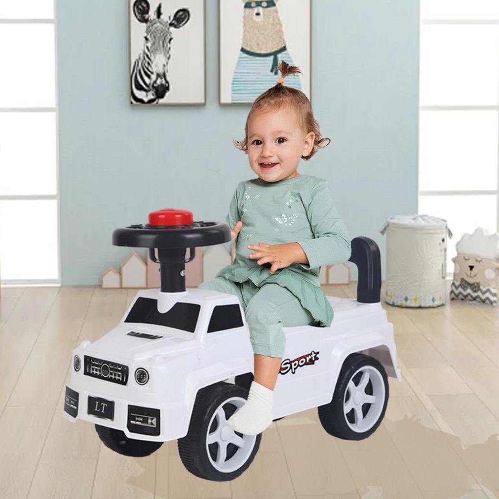 Rutscher Rutschauto Rutschfahrzeug Spielzeug ab 1 Jahr weiß Produktbild 