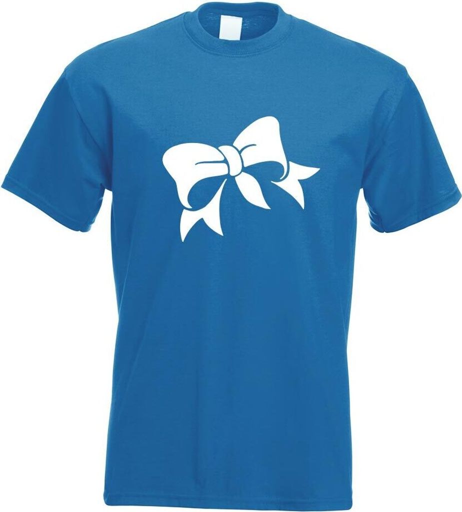 Kiwistar - T-Shirt - royal - Schleife - Knoten - Mädchen - Girl Motiv Bedruckt Funshirt Design Print - mit Motiv Bedruckt - Funshirt Design - Spor...