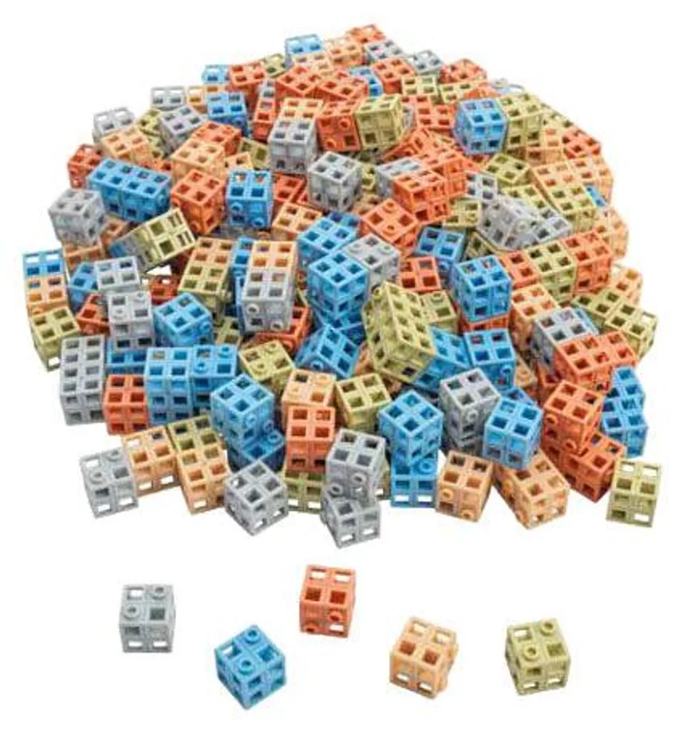 Blocs de grille à relier couleurs naturelles 300pcs pour construction
