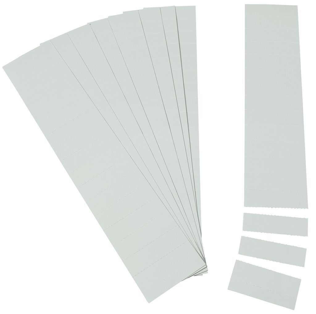 Planrecord 849009 Einsteckstreifen für Magnetschienen - 40 x 12 mm, 220 Stück, grau
