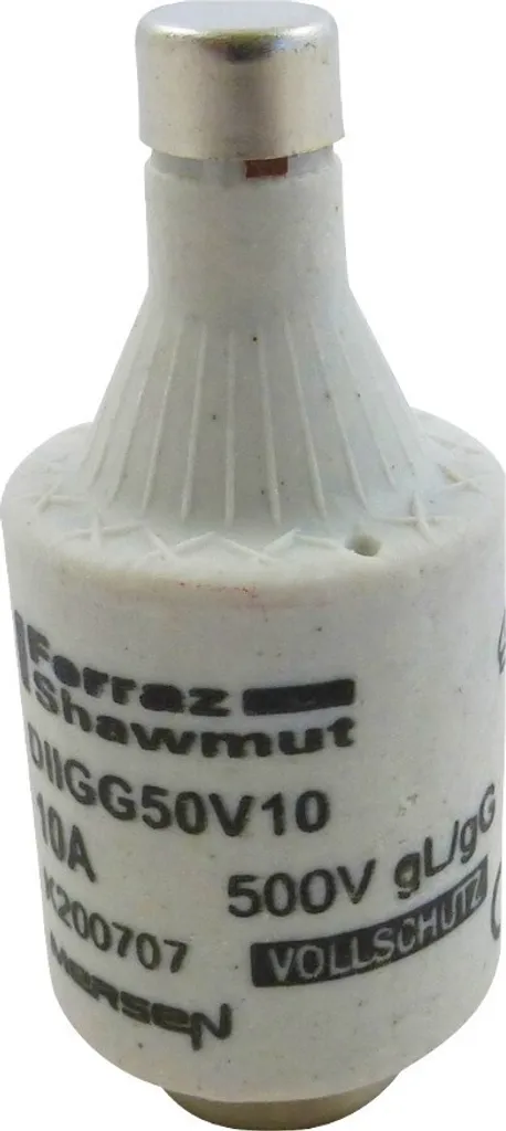 Fusible D II 10A rouge DII 10A DIIGG50V10/6F pour protection électrique