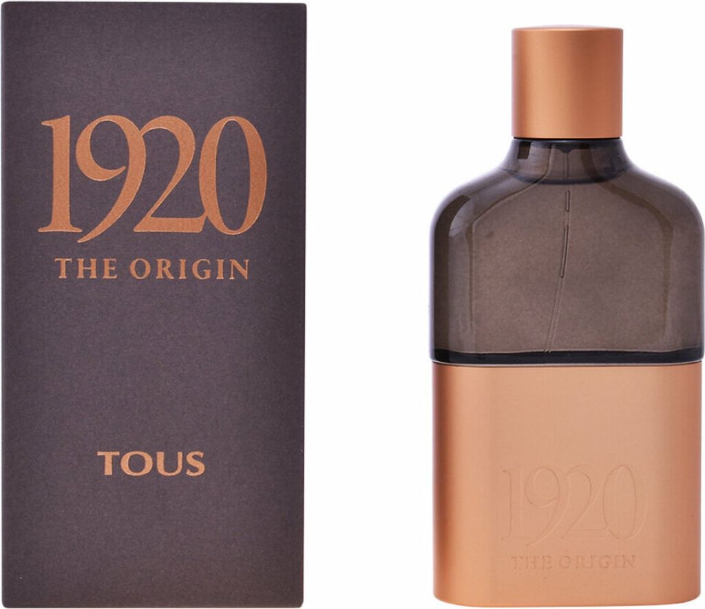 A perfume box and bottle are displayed side-by-side against a white background.