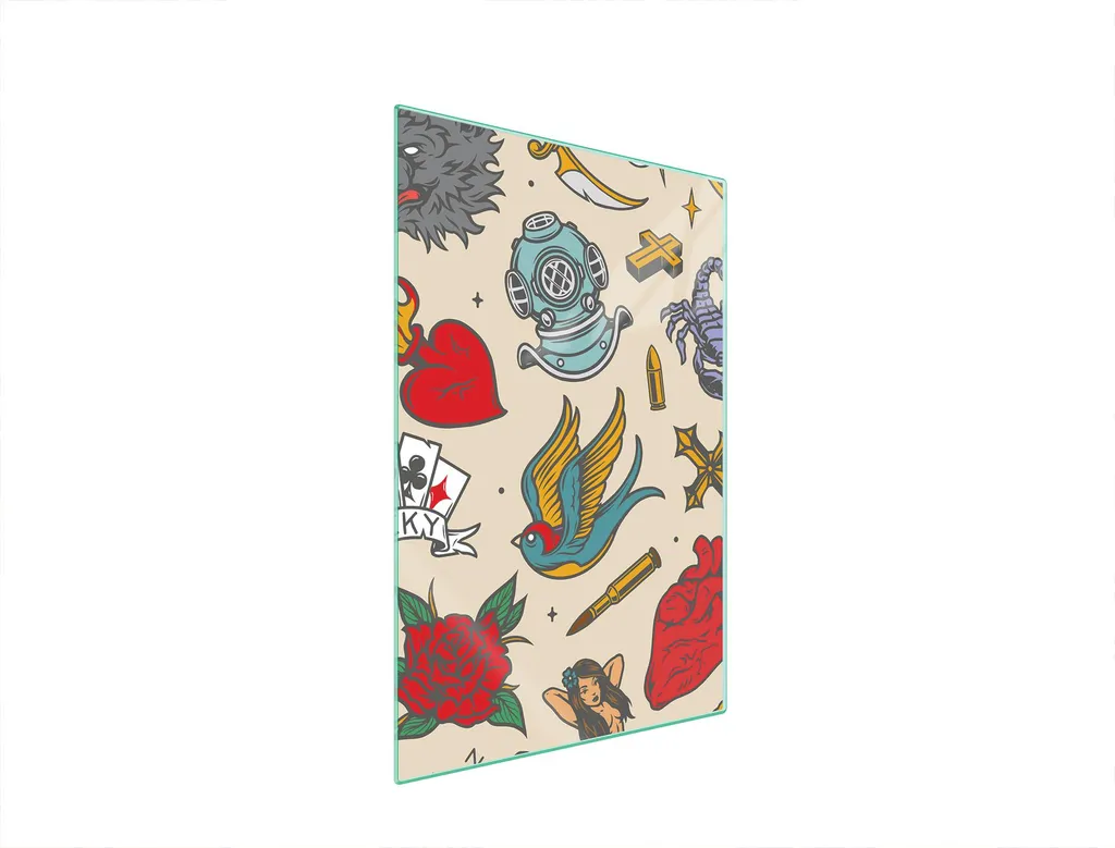 Tagliere Decorativo 35x52 Fairytale - Vetro di Pregio per Cucina
