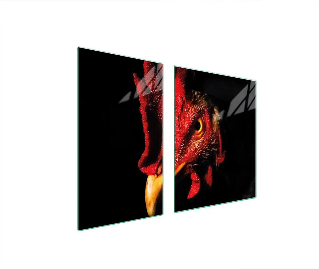 Copri Piano Cottura 2 Pezzi 100x52 Vetro Nero Tagliere Universale