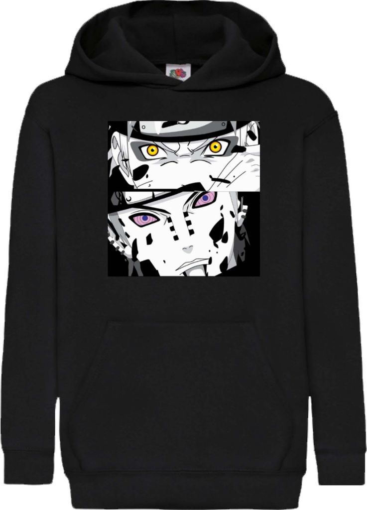 Kinder Kapuzenpullover Naruto Naruto Vs Pain, 7-8 Jahr - 128 / Schwarz