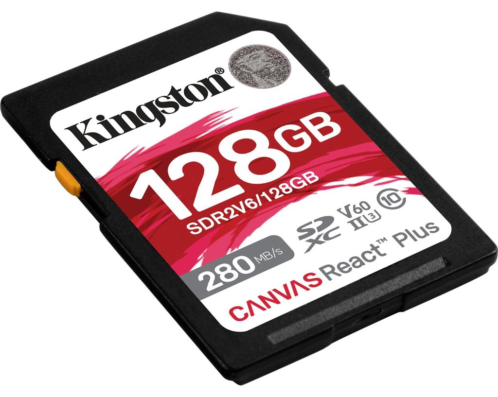 Speicherkarte, SDXC, 128 GB – Kingston Canvas React Plus Produktbild 