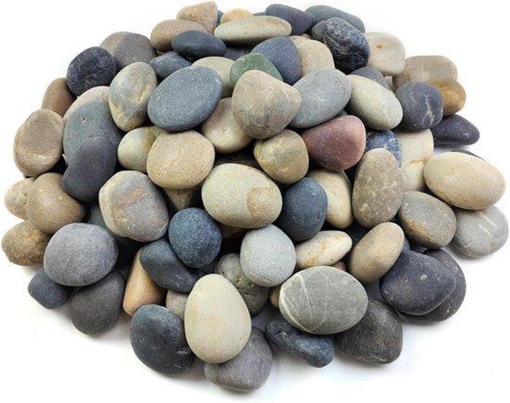 Naturale Steine - Dekorative Kieselsteine - Aquarium Einrichtung - Einzigartige Formen und Muster - 4,5 kg - Gemischt
