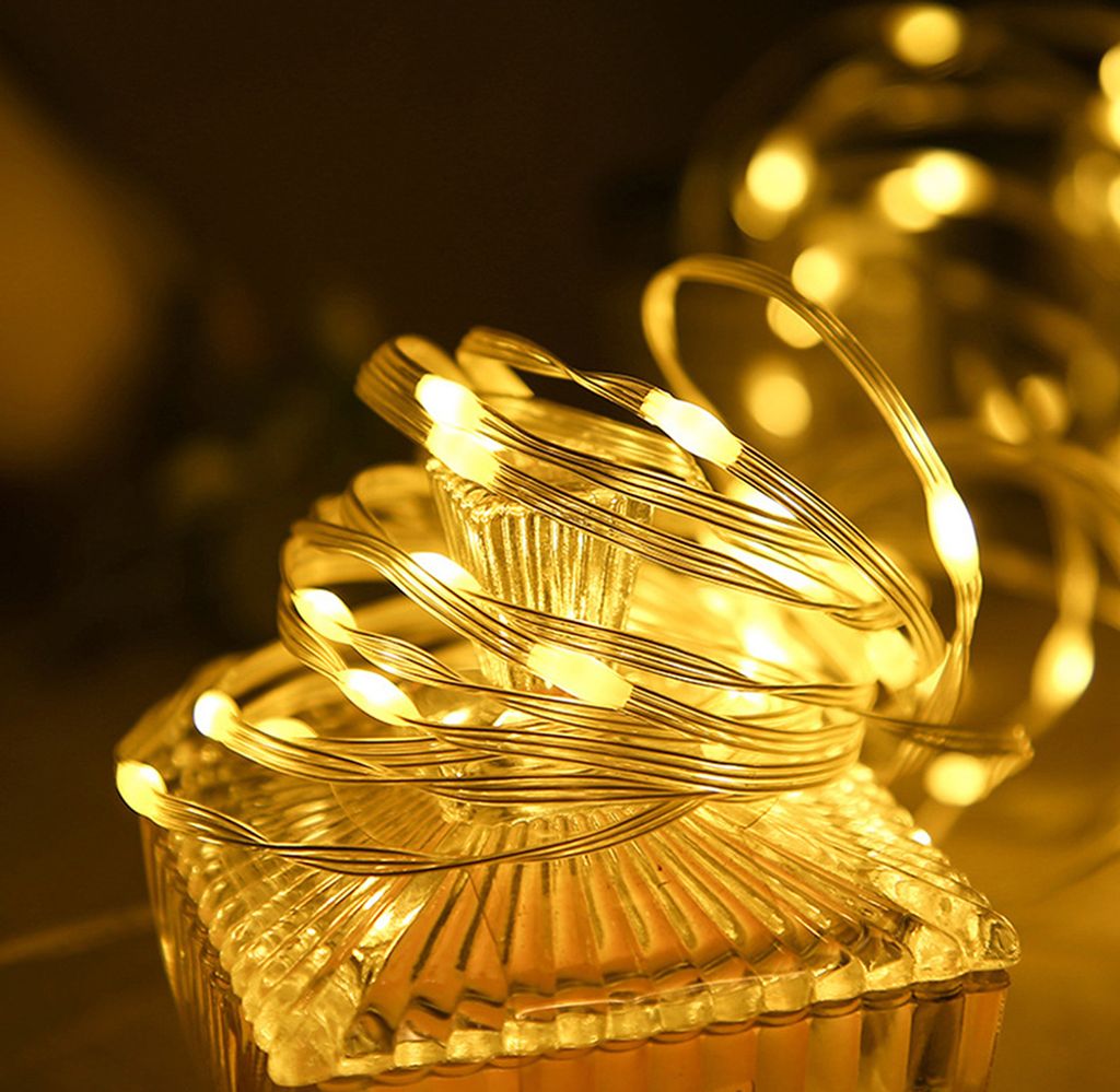 Lichterkette 100M 800 LEDs Warmweiß Wasserdicht Lichtmodi