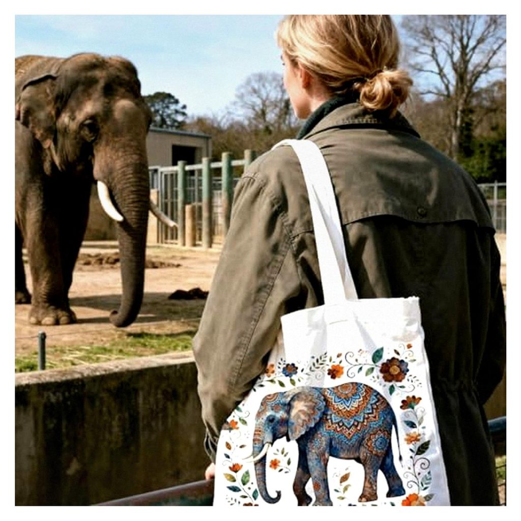 Personalisierte Baumwolltasche mit Tiermotiven, Leinwand Tragetasche für Damen, ideal als Geschenk für Freundin, Mama, Schwestern oder Ehefrau, g...