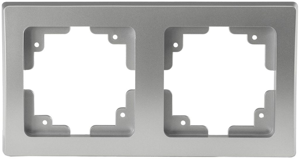 ChiliTec 21114 DELPHI 2-fach Rahmen silber Produktbild 