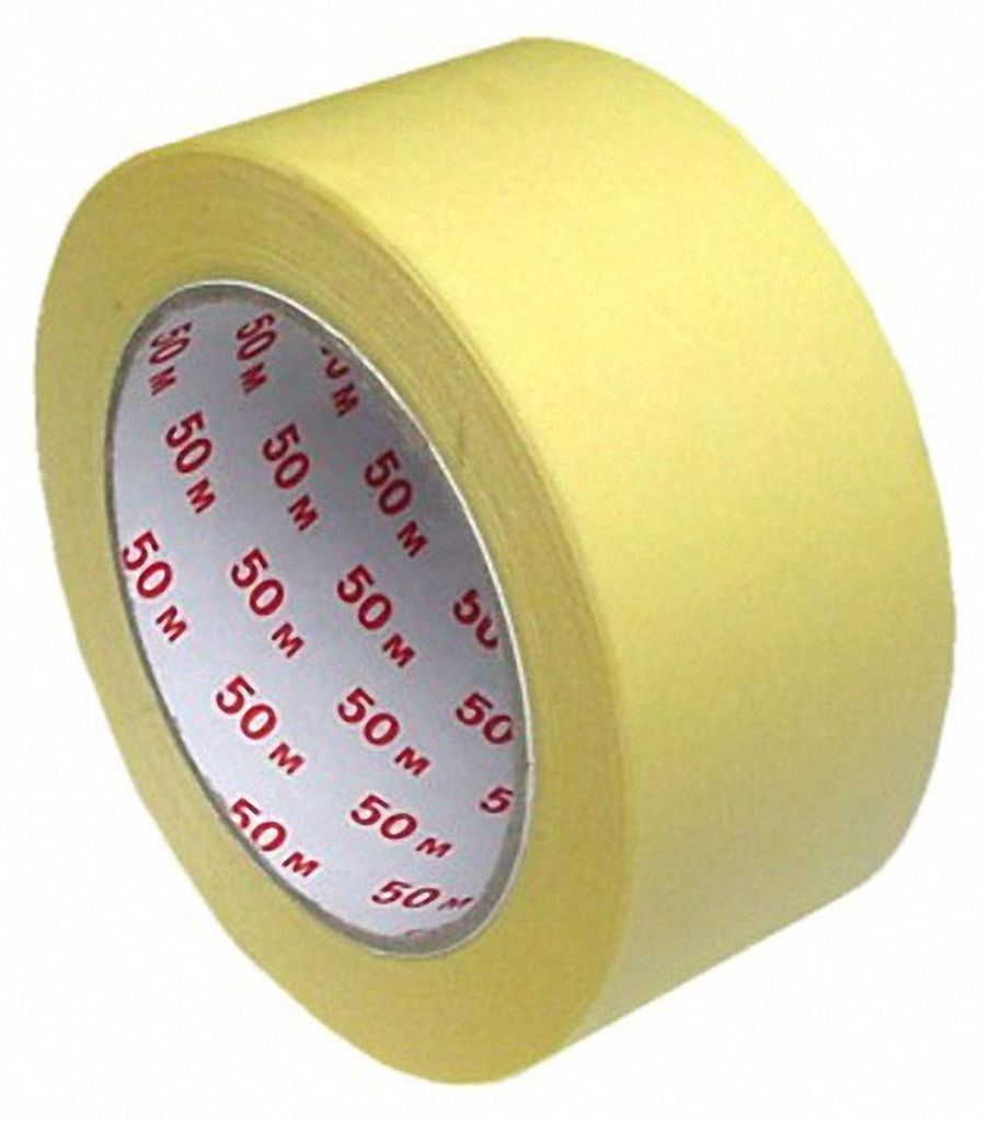 8x Kreppband Kreppklebeband Abdeckband CLASSIC gelb 50mm x Produktbild 