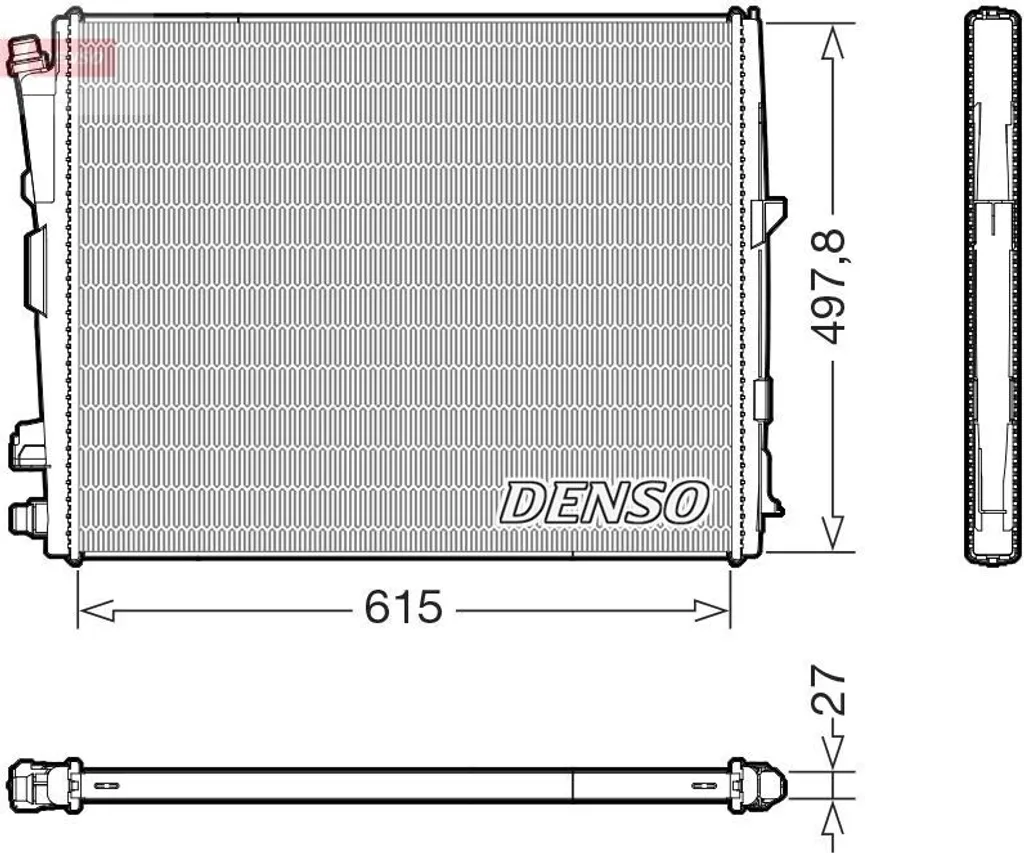 Radiateur de refroidissement moteur pour BMW Série 3 G20 et Z4 G29 DENSO