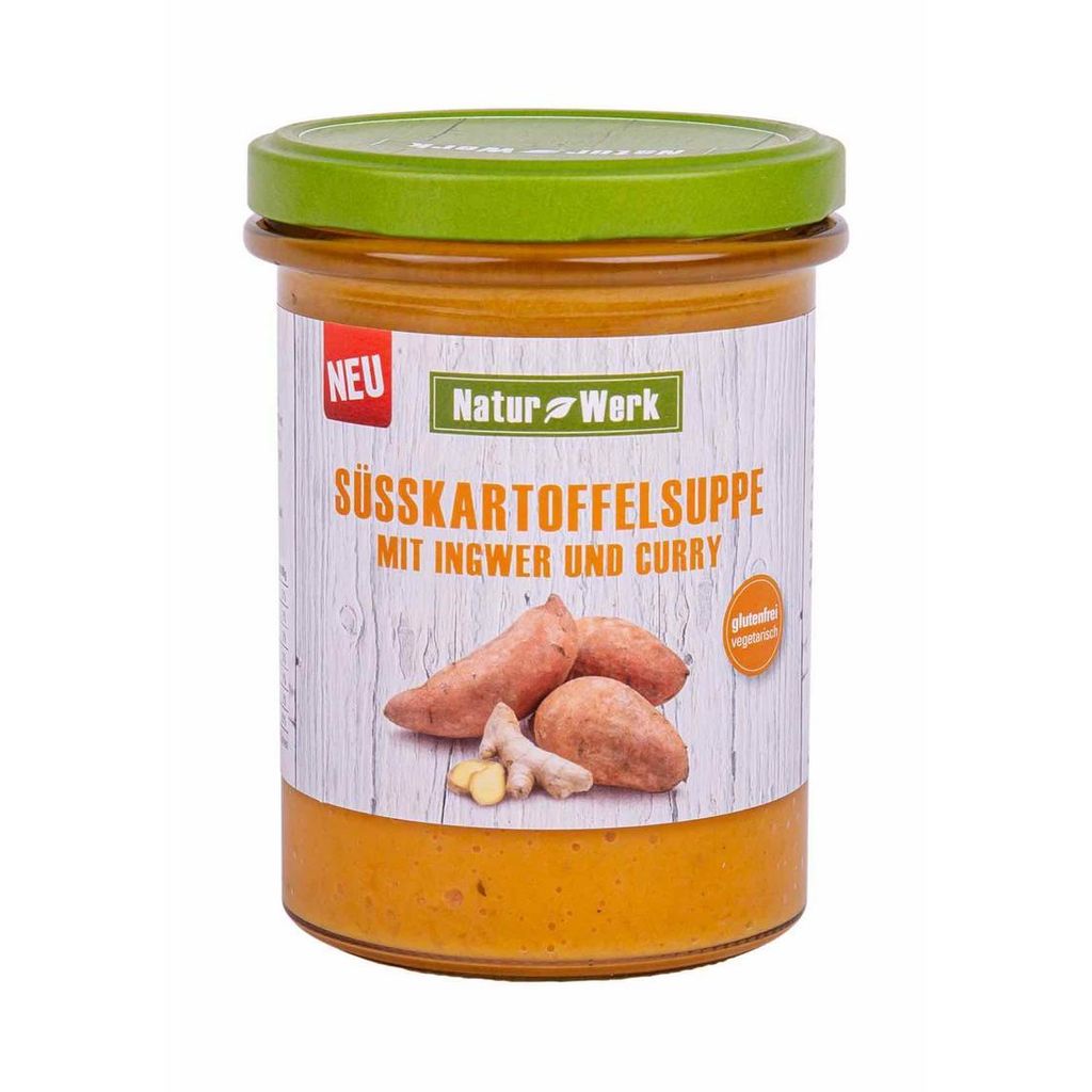 Naturwerk Süßkartoffel-Suppe mit Ingwer und Curry 6x 385ml