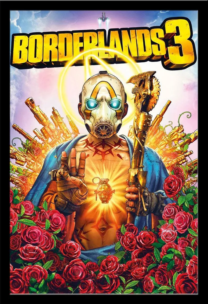 Décoration Murale Borderlands 3 Poster Encadré Noir Shinsuke pour Gaming