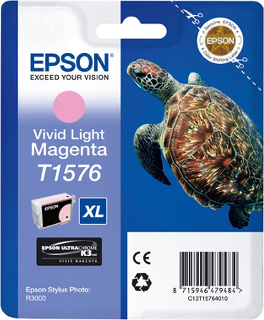 Epson T1576 - Inktcartridge / Licht Magenta (26 ml)