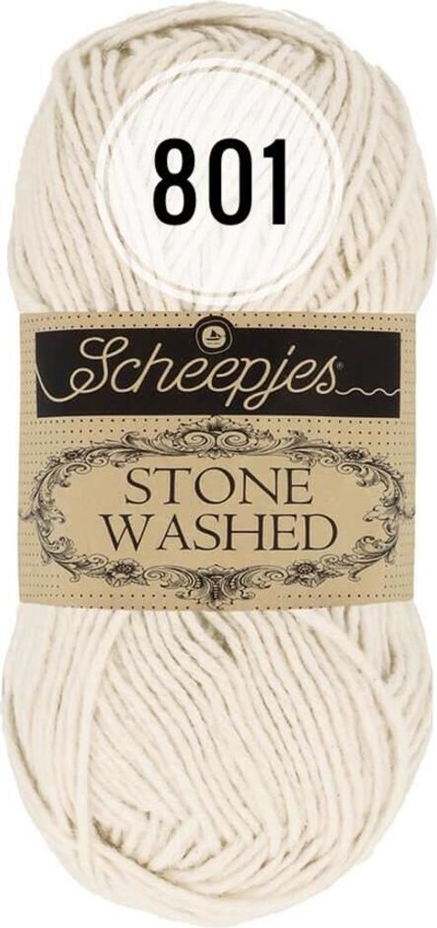Scheepjes Stone Washed 50g (801) Moon Stone Produktbild 