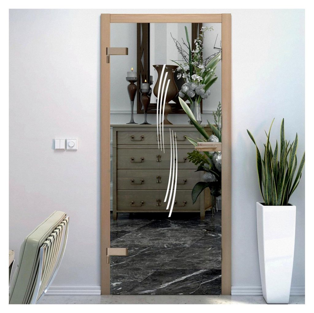 Glastür Aufkleber Tattoo Folie Glasdekor Fensterfolie Sichtschutz für alle Glasflächen