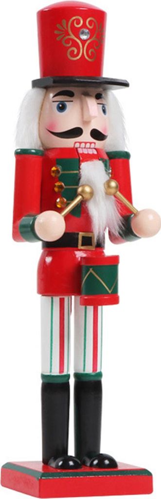 Großer Nussknacker aus Holz, ideal als Weihnachtsbaumschmuck oder zur Dekoration von Hotelzimmern.