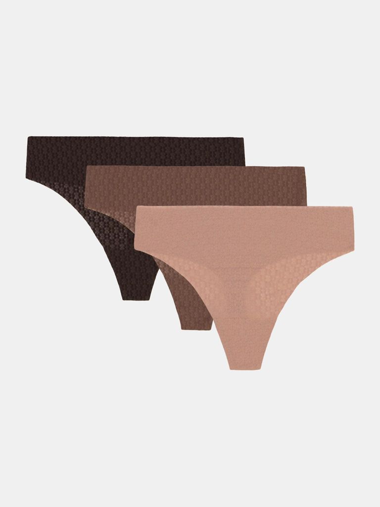 Under Armour UA Pure Stretch Mesh Stringtanga für Damen (3-teilig) SM