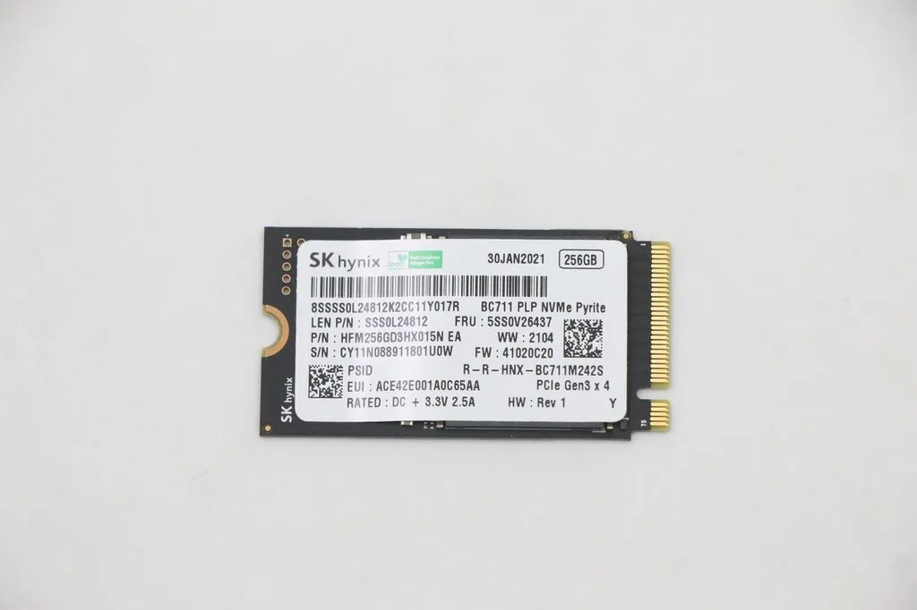 SSD M.2 2242 PCIe 3x4 de 256 Go haute vitesse pour ordinateur