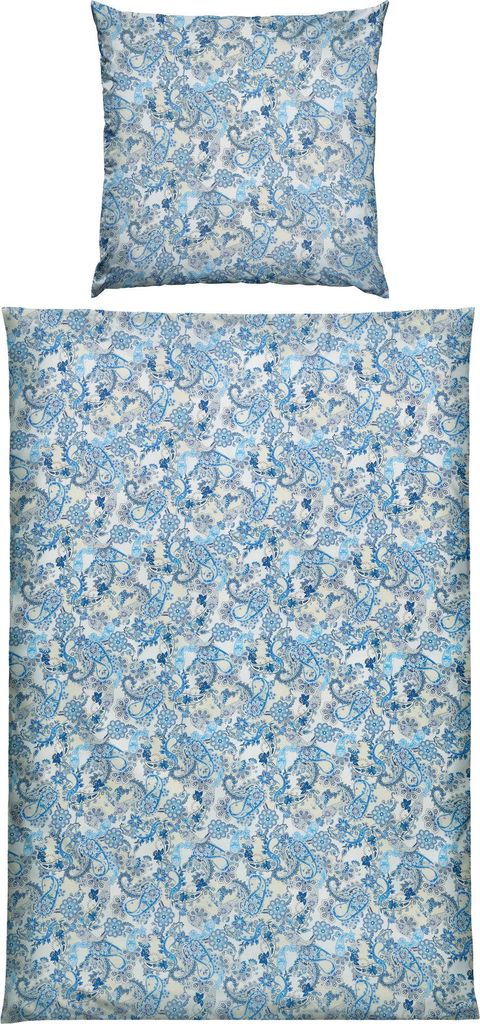 Erwin Müller Bettwäsche blau 1x 135x200 cm + 1x 80x80 cm
