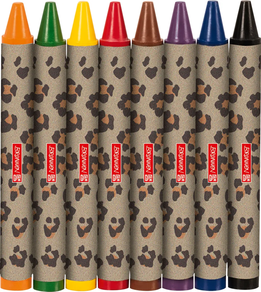 Set de cire à peindre BRUNNEN 8 pièces pour dessin sans tache