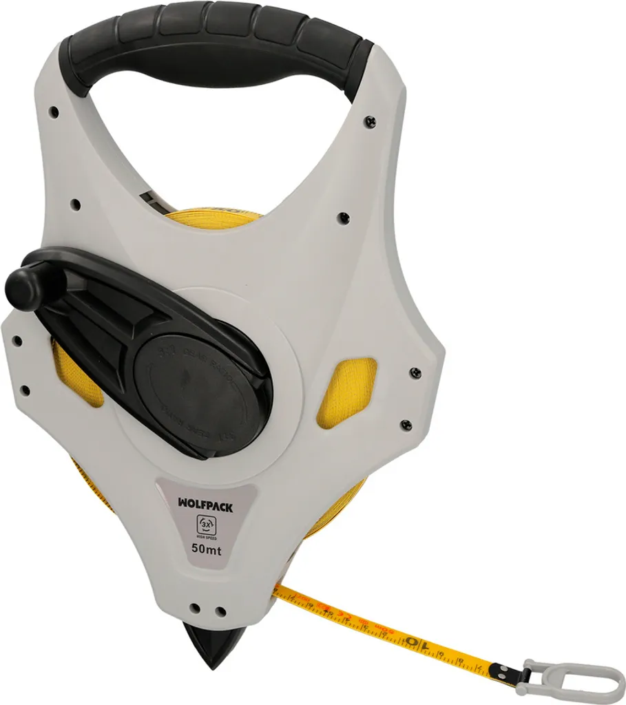 Ruban métrique 3X Speed 50 mètres ruban en fibre de verre haute précision