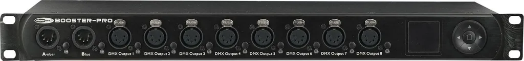 Booster DMX RDM Showtec Pro 2-8 avec isolation optique XLR 5 points