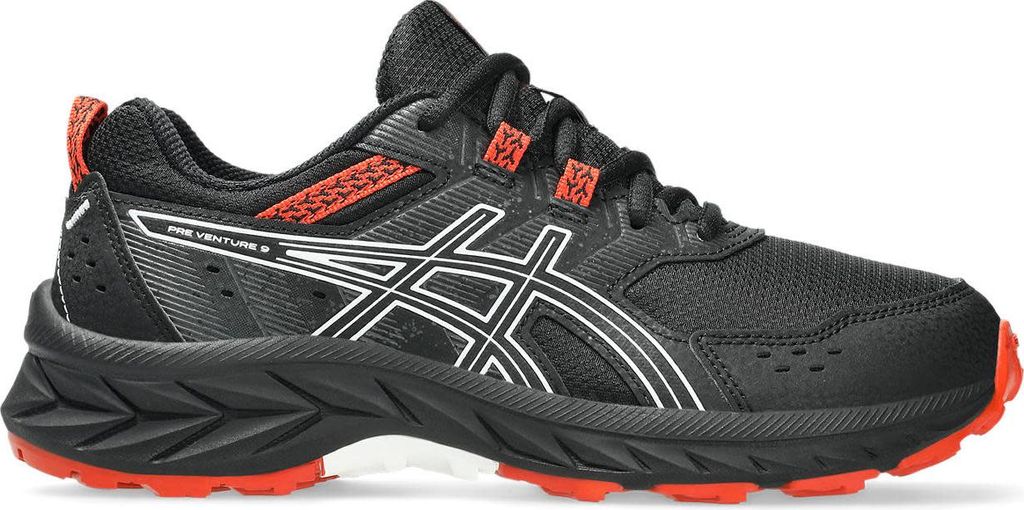 ASICS Pre Venture 9 GS - Black/White - Kinder, Unisex - 39