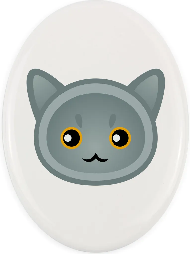 Lapide Design Gatto British Shorthair Art-Dog | Decorazione Memoria Casa