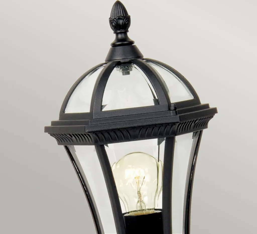 Lampe extérieure rétro E27 60W en métal noir Garden Zone série Ledbury - 2