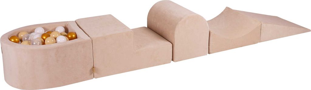 Pěnové stavební kostky pro děti s bazénkem na míčky – měkké Obrázek produktu 