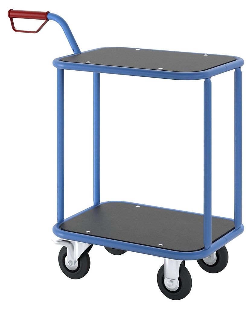 Griffroller | Tragfähigkeit 200 kg | 2 Ladeflächen | LxB 600 x 450 mm