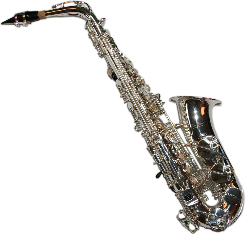 Karl Glaser Eb (Es) Alt Saxophon mit Koffer Mundstück & Blättchen silber