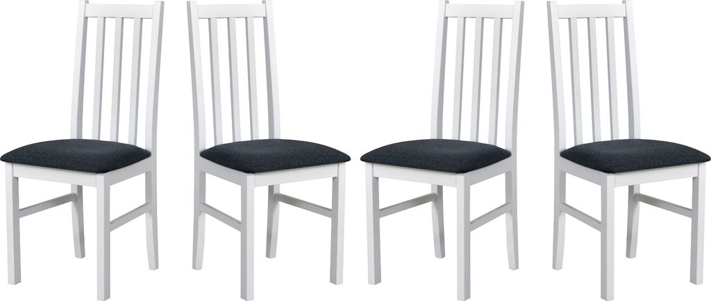 Esszimmerstuhl - Set 4x BOS 10, weiss, Hygge 96