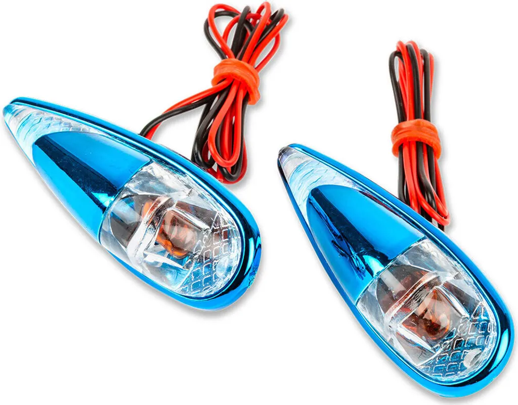 Frecce Adesive STR8 Fender Blu Trasparente - Tuning Scooter 12V