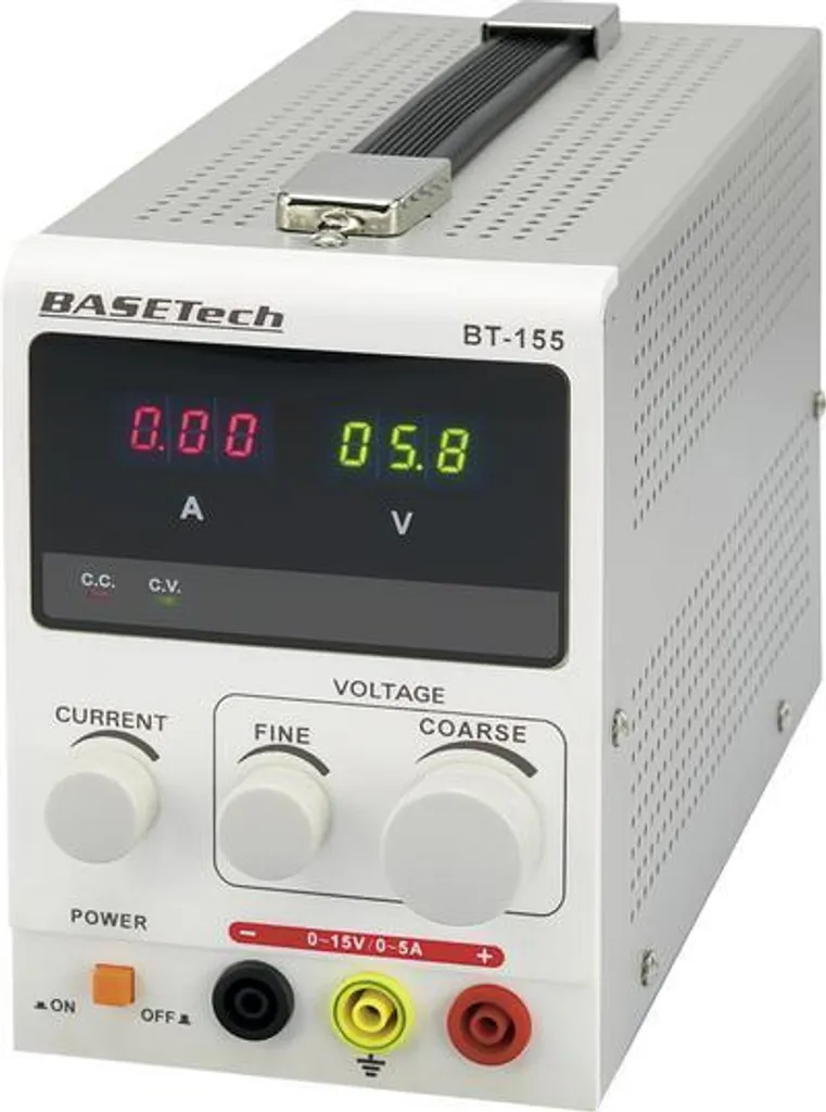 Alimentation laboratoire réglable 75W Basetech BT-155 simple sortie