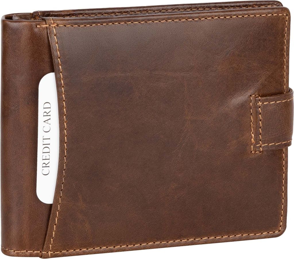 RFID echt Leder Portemonnaie Geldbörse Geldbeutel Herren Produktbild 2