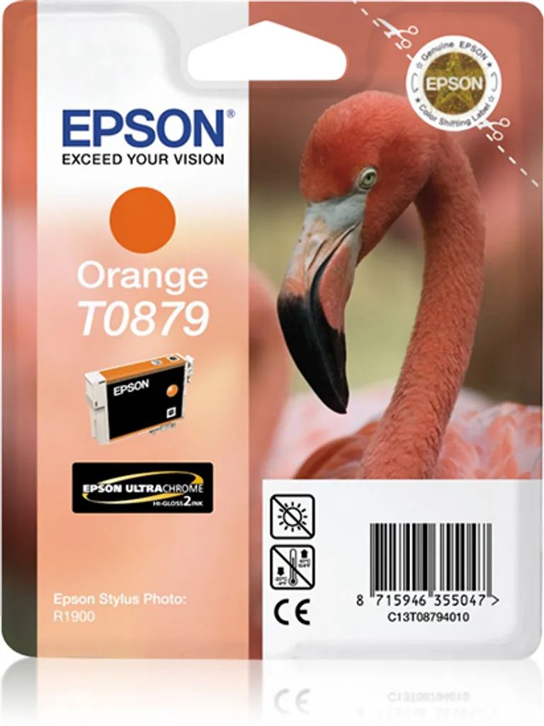 Recensione Cartuccia Epson T0879 Arancione Originale R1900 Flamingo