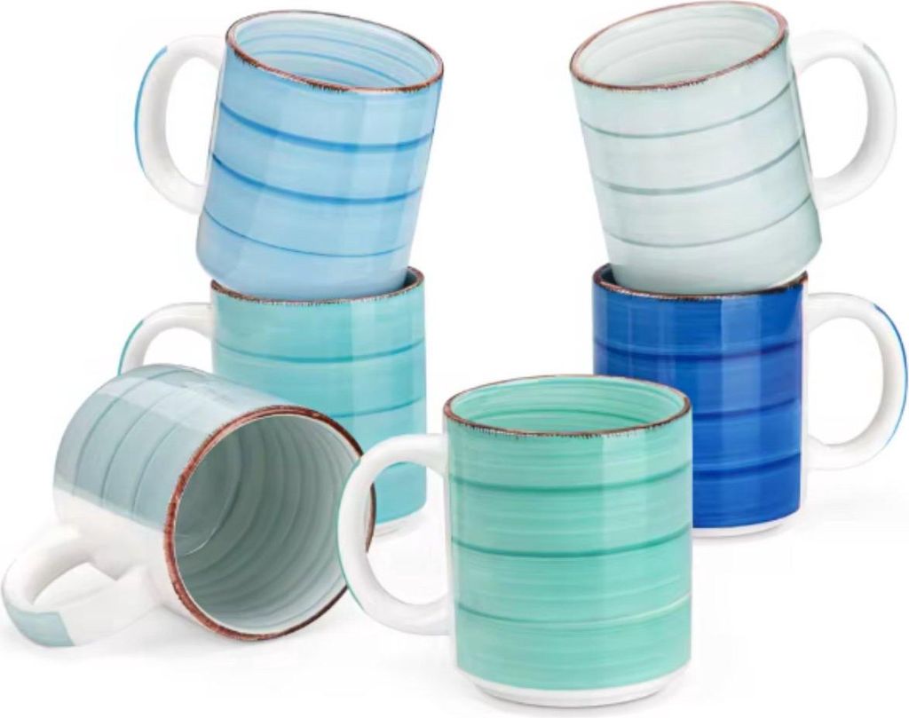 Artemia Tassen-Set – 6er set – 470 ml – Kaffeebecher – Keramik – Mit Henkel