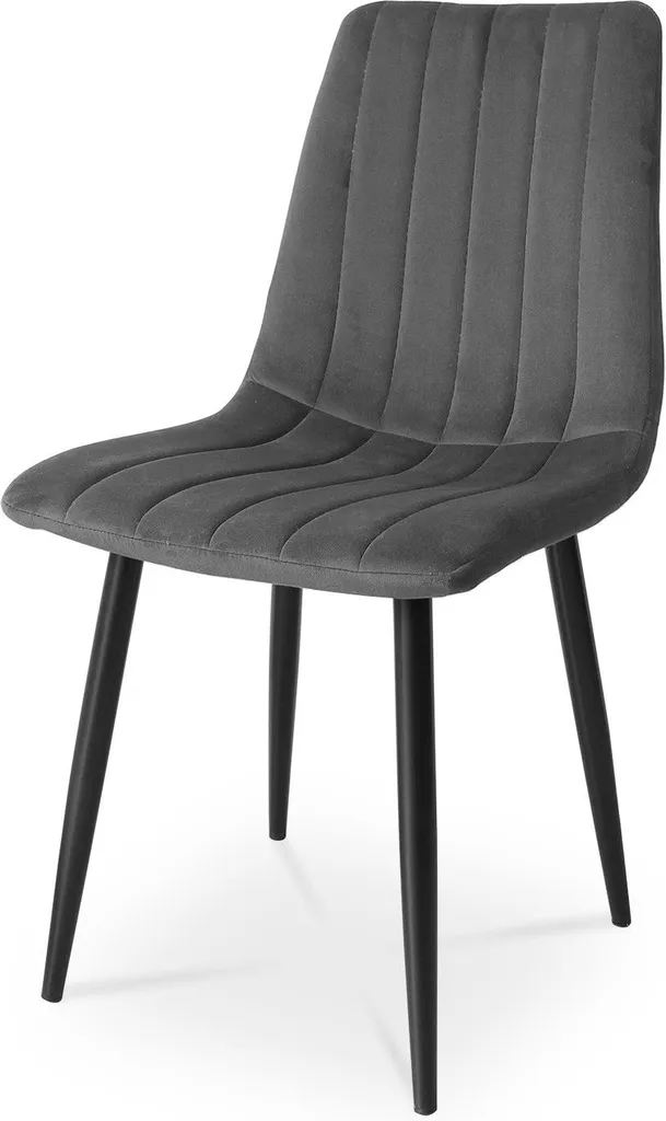 Chaise design moderne pour salle à manger et bureau élégant gris - 8