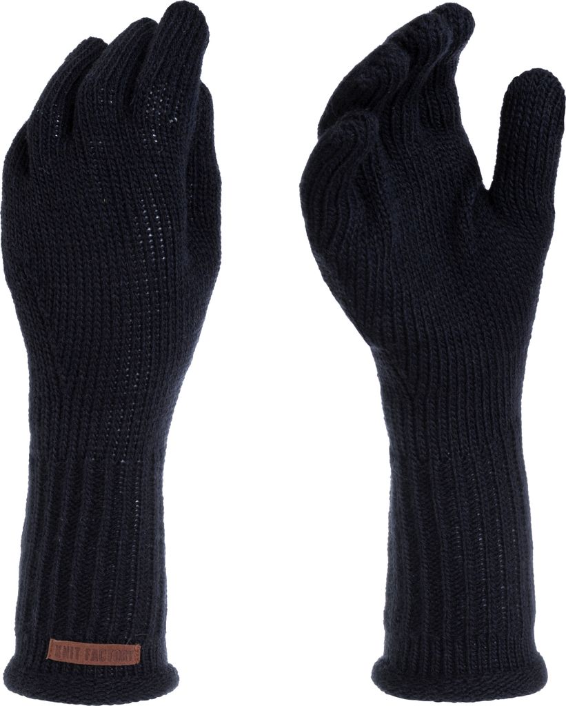Knit Factory Lana Handschuhe - Navy - One Size
