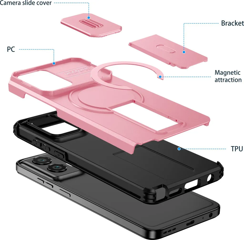 Offerta Cover Moto G Stylus 2024 Rosa: Magnetica e Robusta - 2