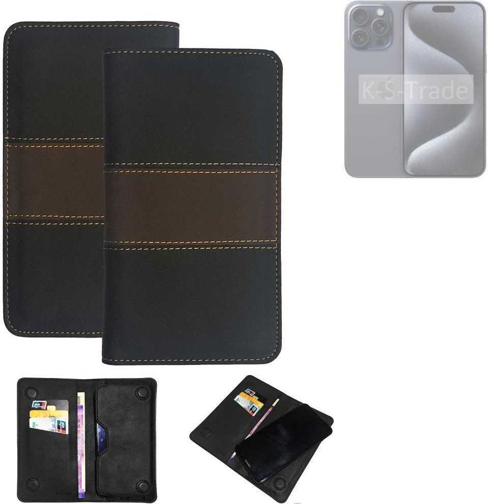 K-S-Trade Hülle Handyhülle kompatibel mit Apple iPhone Pro Max Schutzhülle Walletcase Bookstyle Tasche Schutz Case Handytasche Wallet Cover
