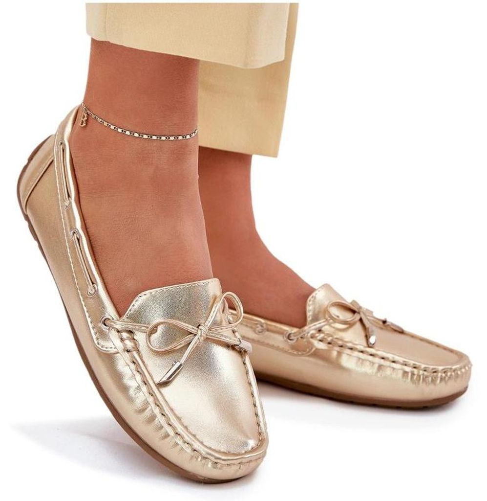 Damen Mokassins aus gold Si Passione 39