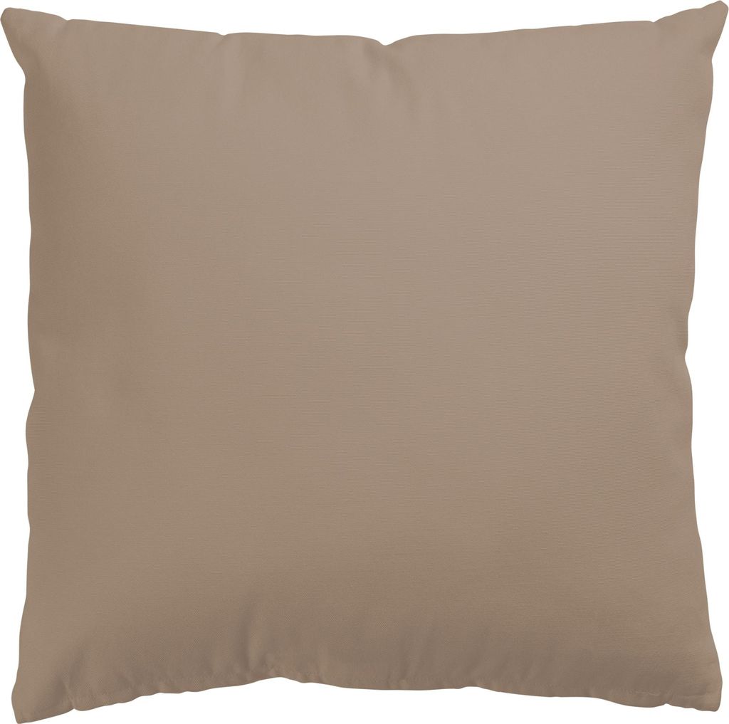 Dekokissen mit Motiv drinnen / Indoor Zierkissen Canvas waschbar Design beige Unifarben Sofakissen mit Füllung